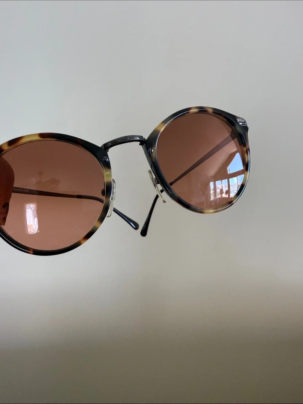 Vintage Serengeti Drivers 5389F Tortoise Round Corning Optics Sunglasses